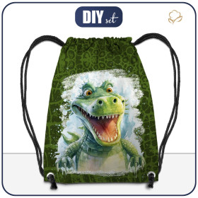 GYM BAG - WATERCOLOR CROCODILE - sewing set