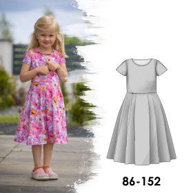 PAPER SEWING PATTERN - dress Mia (86-152)