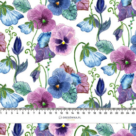 PANSIES (BLOOMING MEADOW) - Linen 100%