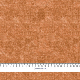 ACID WASH / CARAMEL  - looped knit fabric