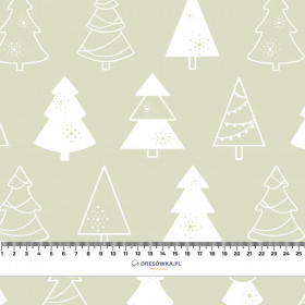 GLAZED CHRISTMAS TREES (CHRISTMAS GINGERBREAD) / pistachio - light brushed knitwear