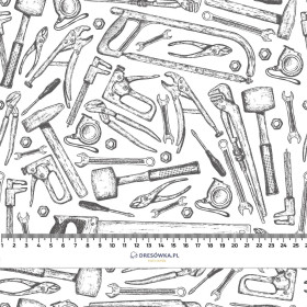 TOOLS / grey - Cotton woven fabric