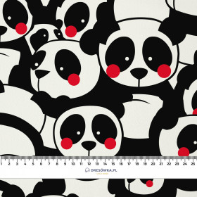 PANDAS / red  - lycra 300g