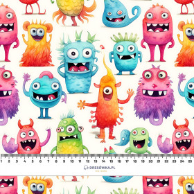 FUNNY MONSTERS PAT. 2 - looped knit fabric
