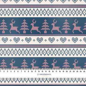 REINDEERS PAT. 3 / dark blue (NORWEGIAN PATTERNS)  - Thermo lycra