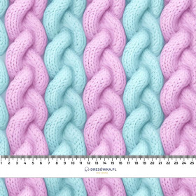 IMITATION PASTEL SWEATER PAT. 4 - looped knit fabric