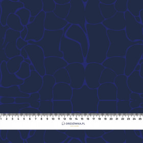 WATER WORLD (BACKGROUND) / navy - looped knit fabric with elastane ITY