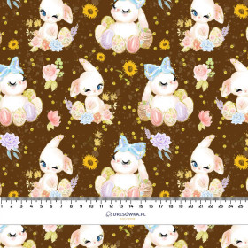 BUNNIES PAT. 3 (CUTE BUNNIES) - looped knit fabric