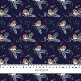 WINTER ROBINS (WINTER IN PARK) - Waterproof woven fabric