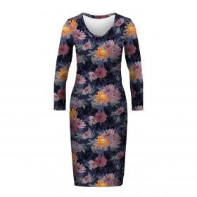 PENCIL DRESS "ALISA" (XL) - FLORAL AUTUMN PAT. 4 - sewing set 