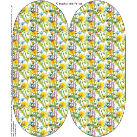 "Beanie" cap - LADYBIRDS IN THE MEADOW (IN THE MEADOW) / Choice of sizes
