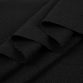 BLACK - Recycing looped knit fabric with elastan
