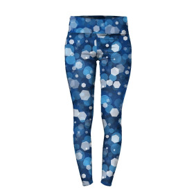WOMEN'S THERMO LEGGINGS (GRETA) - WINTER HEXAGON (WINTER IS COMING) - sewing set
