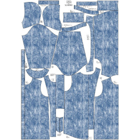 WOMEN'S PARKA (ANNA) - GRUNGE (blue) - softshell