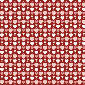 HEART BEADS / red (VALENTINE'S HEARTS)
