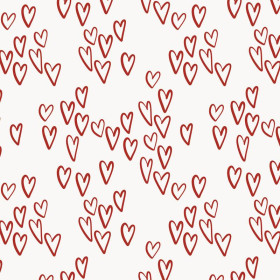 BUBBLE HEARTS / ECRU (BIRDS IN LOVE)