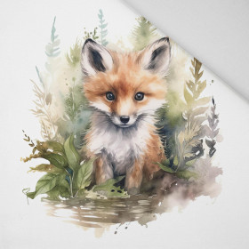 WATERCOLOR FOX - panel (75cm x 80cm) Panama 220g