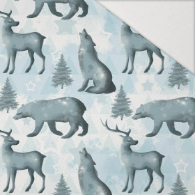 WINTER ANIMALS (WINTER IN THE MOUNTAINS) - Hydrophobic brushed knit