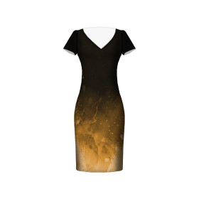 SPECKS (gold) / black - dress panel 