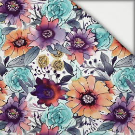 WATER-COLOR FLOWERS pat. 6 - light brushed knitwear