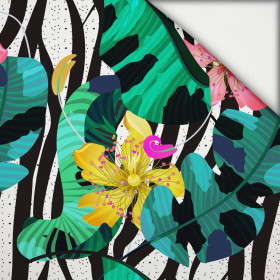TROPICAL LILIES - light brushed knitwear