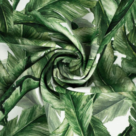 BANANA LEAVES pat. 3 (JUNGLE) - looped knit fabric