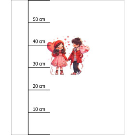 ANIME COUPLE PAT. 2 -  PANEL (60cm x 50cm) brushed knitwear with elastane ITY