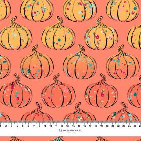 GLITTER PUMPKINS (GLITTER AUTUMN) - Cotton woven fabric