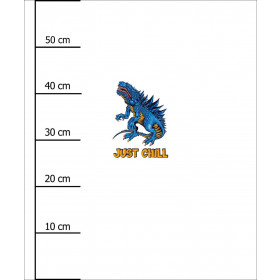 BLUE DRAGON PAT. 1 / white - panel (60cm x 50cm)