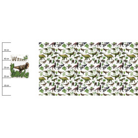 DINO PLANTS - PANORAMIC PANEL (60 x 155cm)