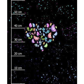 HEART / butterflies - panel (60cm x 50cm)