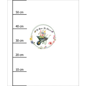 NO RAIN NO FLOWER - panel (60cm x 50cm) lycra 300g