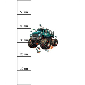 MONSTER TRUCK PAT. 2 - panel (60cm x 50cm) Waterproof woven fabric