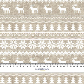 REINDEERS PAT. 2 / ACID WASH BEIGE - single jersey with elastane 
