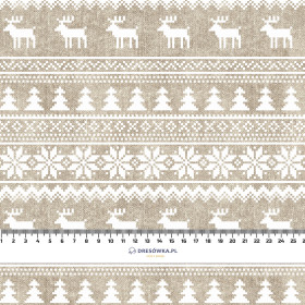 REINDEERS PAT. 2 / ACID WASH BEIGE - looped knit fabric
