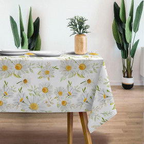PASTEL DAISIES PAT. 1 - Woven Fabric for tablecloths