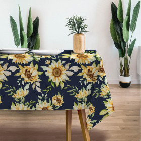 SUNFLOWERS PAT. 5 / dark blue