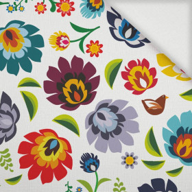 LOWICZ FOLKLORE / white - Woven Fabric for tablecloths
