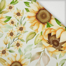 PASTEL SUNFLOWERS PAT. 3 - Woven Fabric for tablecloths