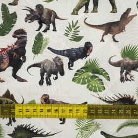 DINO PLANTS - Quilted nylon fabric 