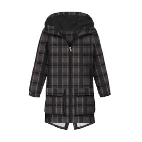 MEN'S PARKA (TOM) - CHECK PAT. 11 / grey - sewing set