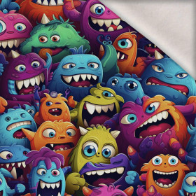 CRAZY MONSTERS PAT. 1 - brushed knitwear with elastane ITY