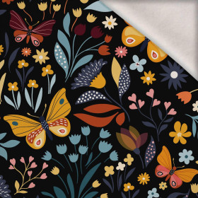 FOLK BUTTERFLIES / black - brushed knitwear with elastane ITY