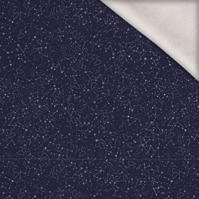 CONSTELLATION OF STARS ( GALAXY ) / dark blue - brushed knitwear with elastane ITY
