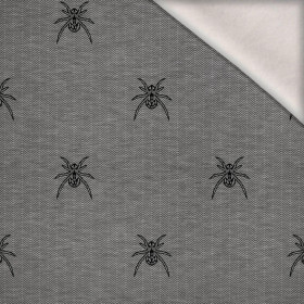 SPIDER / NIGHT CALL / grey - brushed knitwear with elastane ITY