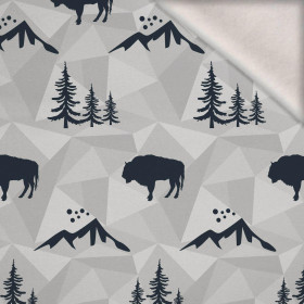 PRIMEVAL FOREST (adventure) / grey - brushed knitwear with elastane ITY