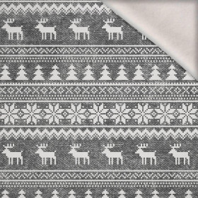 REINDEERS PAT. 2 / ACID WASH GREY - brushed knitwear with elastane ITY