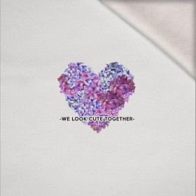 WE LOOK CUTE TOGETHER -  PANEL (60cm x 50cm) brushed knitwear with elastane ITY
