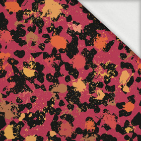 SPLASH PAT. 6 / viva magenta - looped knit fabric with elastane ITY
