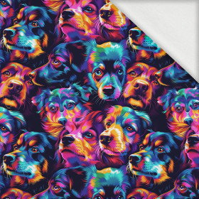 COLORFUL DOGS - looped knit fabric with elastane ITY